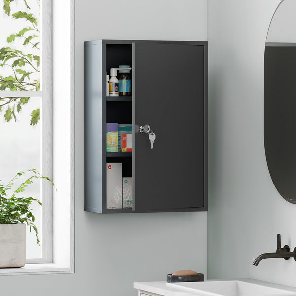 Medizinschrank abschliessbar mit Regal für Wandmontage