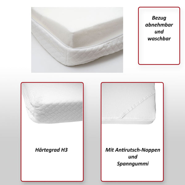 Memoryfoam Matratzentopper Viscoschaum 6cm 140x200cm