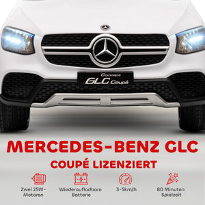 Elektroauto Mercedes-Benz GLC Coupe 12V für Kinder mit Fernbedienung LED und Musik 3-6 Jahre