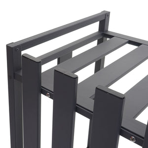 Metall Abdeckung grau für Klimaanlage/Wärmepumpe 80x90x39 cm