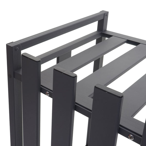 Metall Abdeckung grau für Klimaanlage/Wärmepumpe 80x90x39 cm