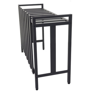 Metall Abdeckung grau für Klimaanlage/Wärmepumpe 80x90x39 cm