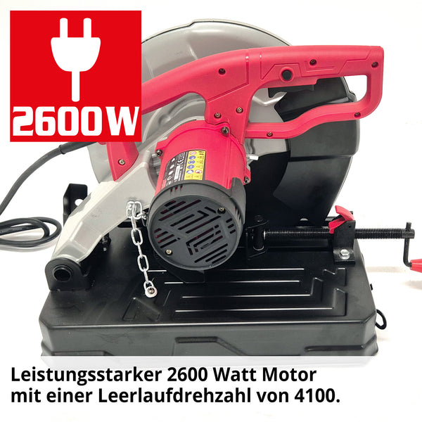 Metall Kappsäge Gehrungssäge - 2600W Scheibe 355mm