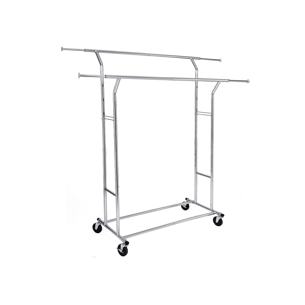 Metall-Kleiderständer Garderobenständer Heavy 110kg 129-169cm Chrom