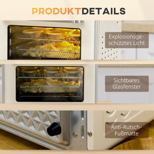 Mini Backofen multifunktional mit Timer und Zubehör 20L 1400W