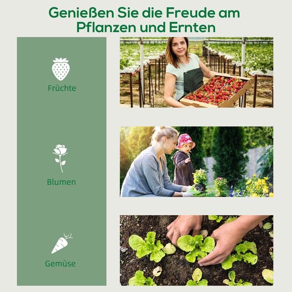 Mini Gewächshaus mit 4 Regalfächern für Balkon und Garten