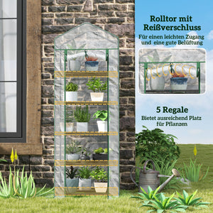 Mini-Gewächshaus für Pflanzen und Gemüse für Garten und Balkon