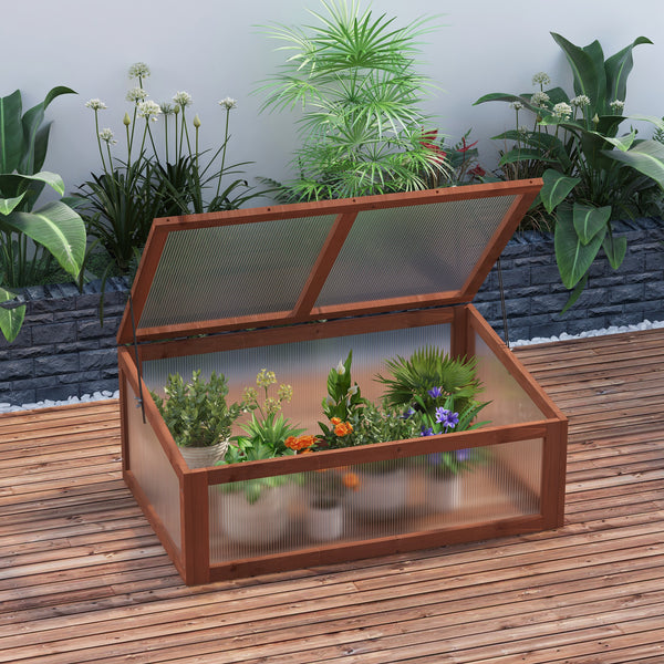 Mini Gewächshaus klein mit lichtdurchlässigen Platten für Garten