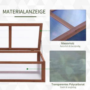 Mini Gewächshaus klein mit lichtdurchlässigen Platten für Garten