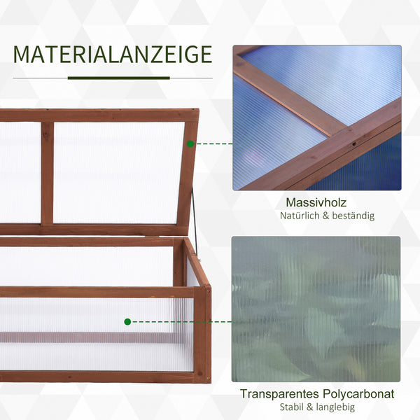 Mini Gewächshaus klein mit lichtdurchlässigen Platten für Garten