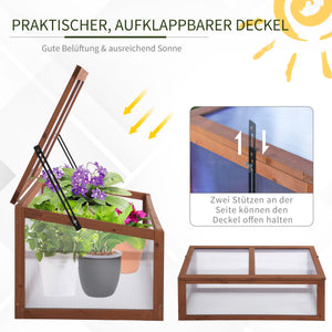 Mini Gewächshaus klein mit lichtdurchlässigen Platten für Garten