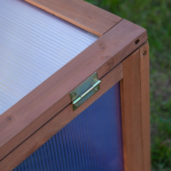 Mini Gewächshaus klein mit lichtdurchlässigen Platten für Garten