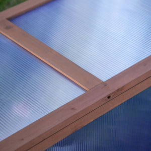 Mini Gewächshaus klein mit lichtdurchlässigen Platten für Garten