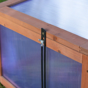 Mini Gewächshaus klein mit lichtdurchlässigen Platten für Garten