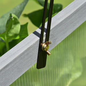 Mini-Gewächshaus klein mit Polycarbonat lichtdurchlässig für Garten