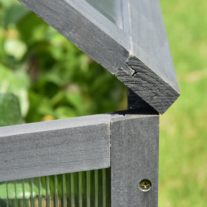 Mini-Gewächshaus klein mit Polycarbonat lichtdurchlässig für Garten