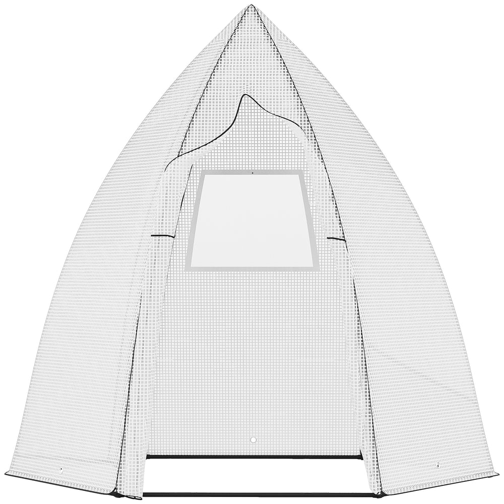 Mini Gewächshaus Winterschutz mit Rolltür für Pflanzen