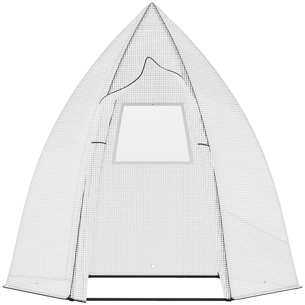 Mini Gewächshaus Winterschutz mit Rolltür für Pflanzen