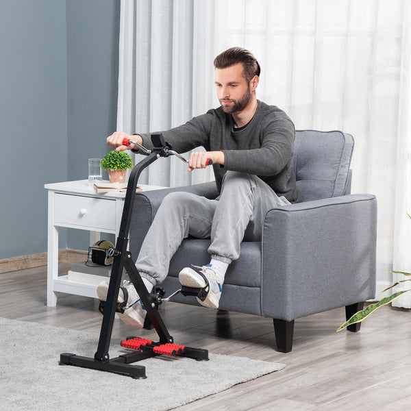 Mini Heimtrainer Pedaltrainer für Senioren verstellbar mit LCD Display