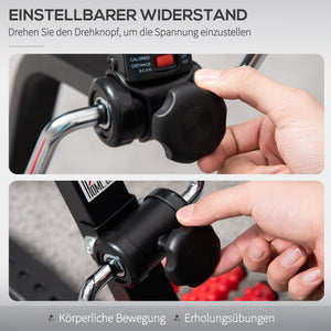 Mini Heimtrainer Pedaltrainer für Senioren verstellbar mit LCD Display