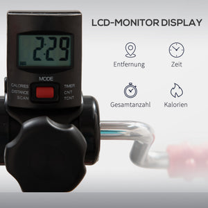 Mini Heimtrainer Pedaltrainer für Senioren verstellbar mit LCD Display