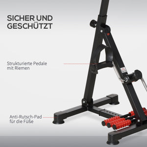 Mini Heimtrainer Pedaltrainer für Senioren verstellbar mit LCD Display