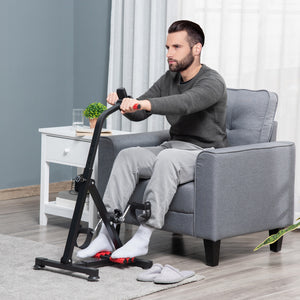 Mini Heimtrainer Pedaltrainer für Senioren verstellbar mit LCD Display