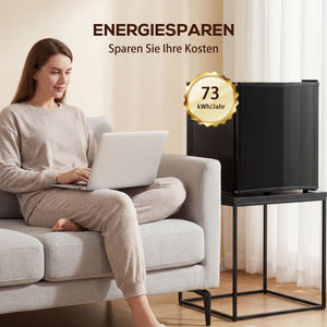 Mini Kühlschrank klein mit Thermostat 44L schwarz