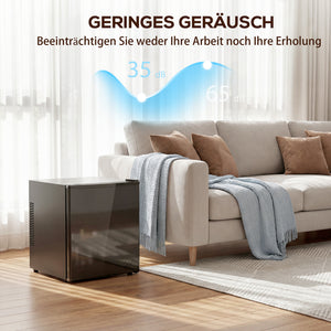 Mini Kühlschrank klein mit Thermostat 44L schwarz