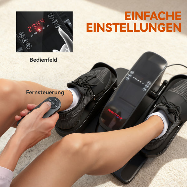 Mini Pedaltrainer rutschfest mit LED-Display und Fernbedienung
