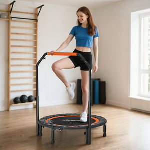 Mini-Trampolin mit verstellbarem Haltegriff und LCD für Fitness