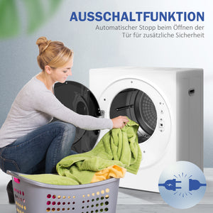 Mini Wäschetrockner mit Programmen und Heizstufen für Kleidung 4kg