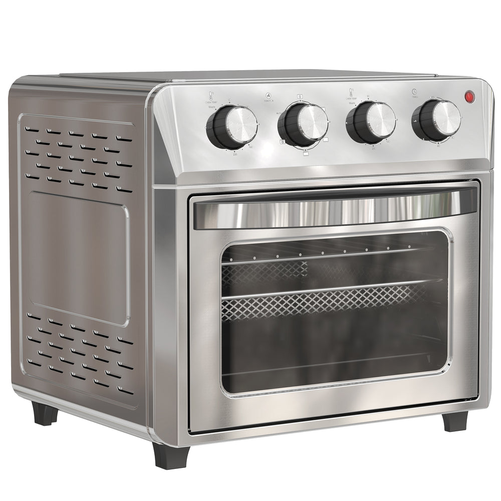 Minibackofen Heissluftfritteuse mit Umluft 6 Heizmodi Timer 24L