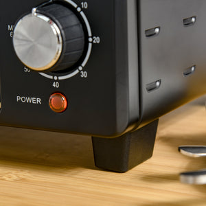 Minibackofen Kompaktofen 21L mit 3 Kochmodi Schwarz-Silber