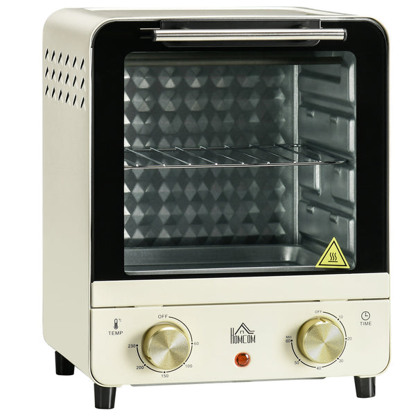 Minibackofen Umluftofen 15L 60-230°C Cremeweiss