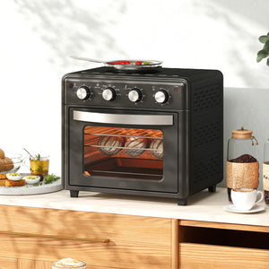 Minibackofen Umluftofen 30L 90-230°C Heissluft Schwarz