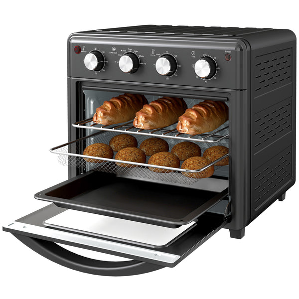 Minibackofen Umluftofen 30L 90-230°C Heissluft Schwarz