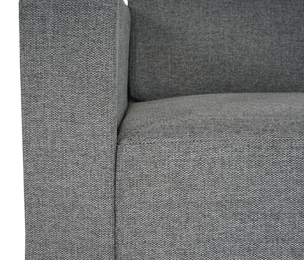 Modular 2-Sitzer Sofa Couch Lyon Stoff grau