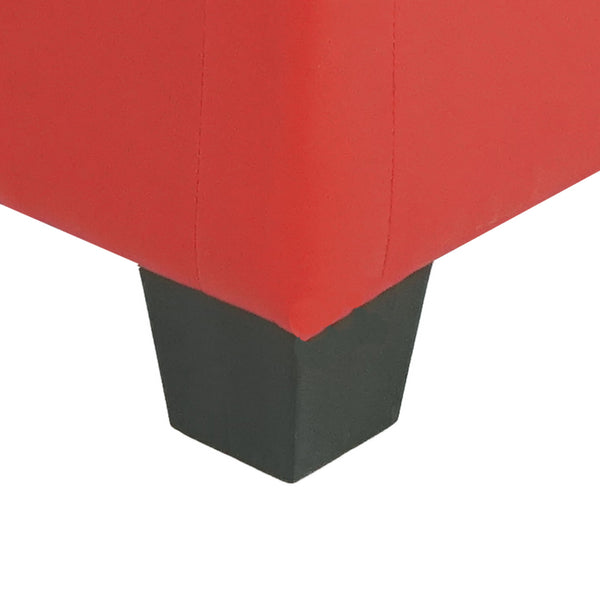 Modular Eckteil Lyon Kunstleder rot