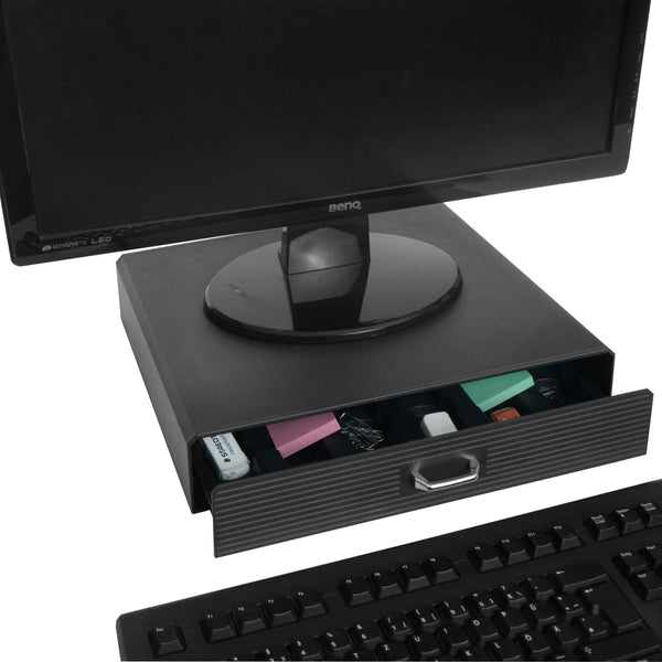 Monitorerhöhung Monitorständer Bildschirmerhöhung Schublade 7x34x31cm
