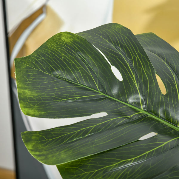 Monstera künstlich Kunstpflanze im Topf für drinnen und draussen 110cm