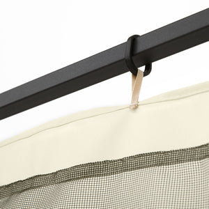 Moskitonetz für Pavillon 3x3m Reissverschluss-System