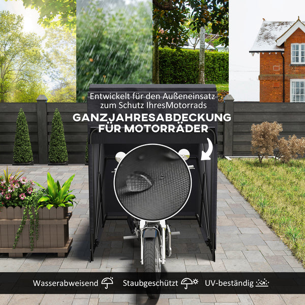 Motorrad Abdeckplane XXL wasserdicht outdoor winterfest schwarz