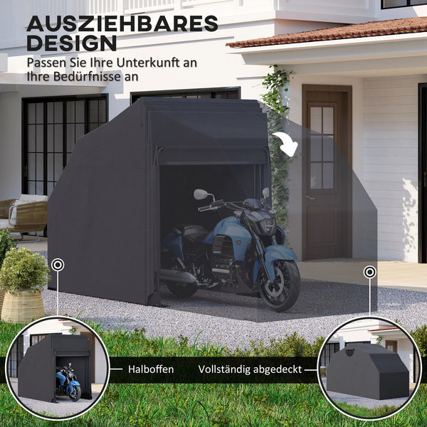 Motorrad Abdeckplane XXL wasserdicht outdoor winterfest schwarz
