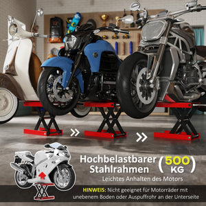 Motorradheber hydraulisch höhenverstellbar für Werkstatt 500kg