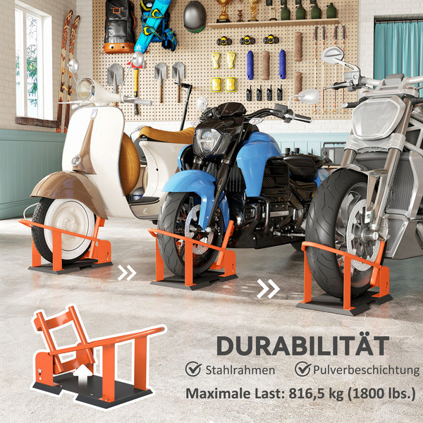 Motorradständer einstellbar für 15-21 Zoll Vorderrad hohe Tragkraft