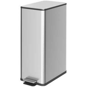 Mülleimer mit Soft-Close und Geruchsfilter fingerabdrucksicher 20L Edelstahl