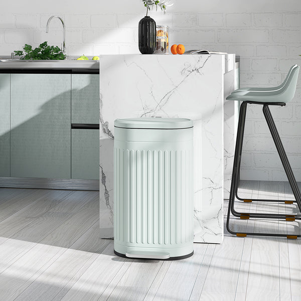Mülleimer Treteimer mit Deckel und Soft-Close 30L grün