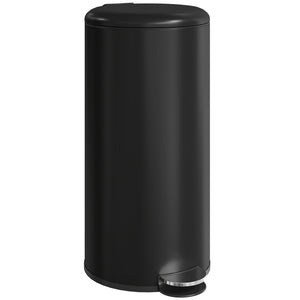 Mülleimer Treteimer mit Deckel Soft Close Inneneimer 30L schwarz