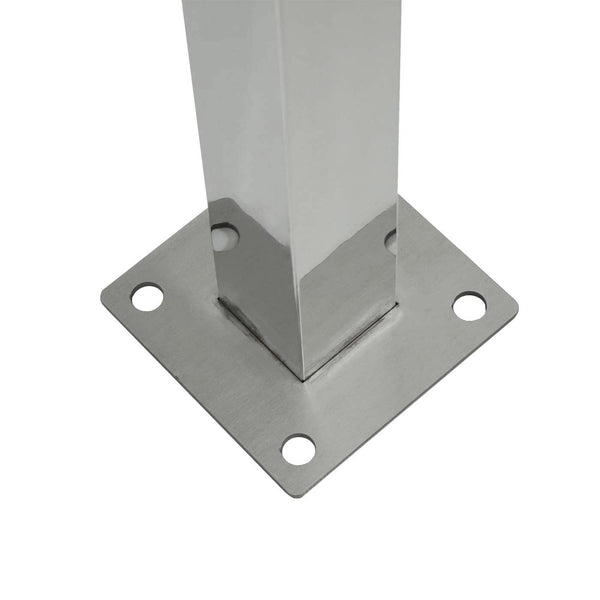 Mülltonnen-Zaun Mülltonnenverkleidung 150x165x85cm Metall Edelstahl